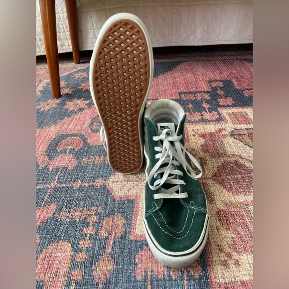 Vans, Green suede Hightop, Skater Shoe, Mens size 11 - Picture 2 of 8